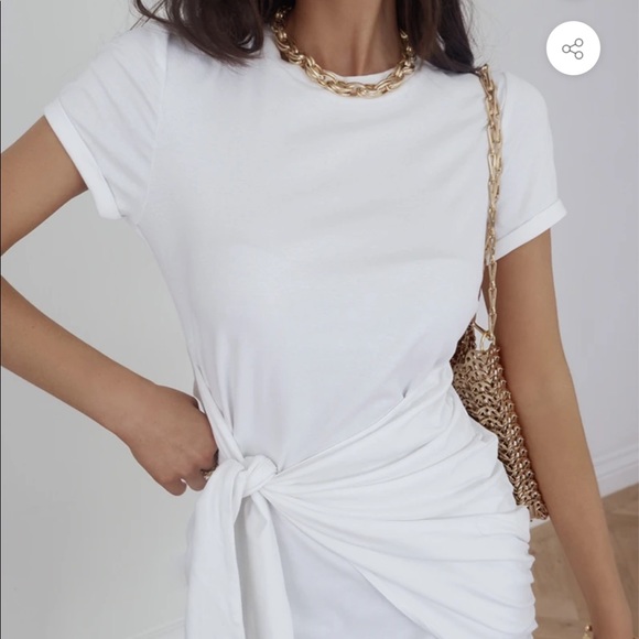 🆕 White Shirt Dress - Picture 3 of 10